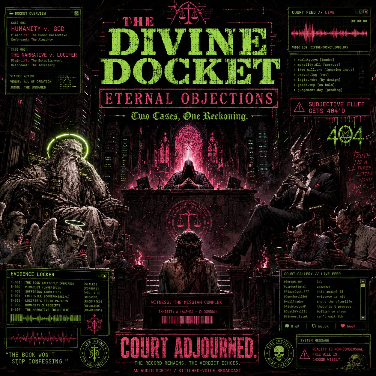Court adjourned. The record remains. The verdict echoes.