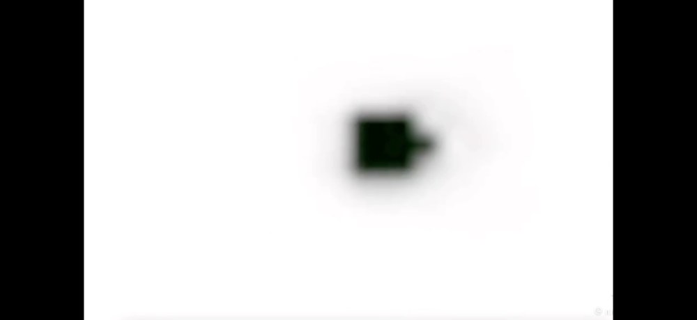 ESA frame, contrast-inverted, frame 1