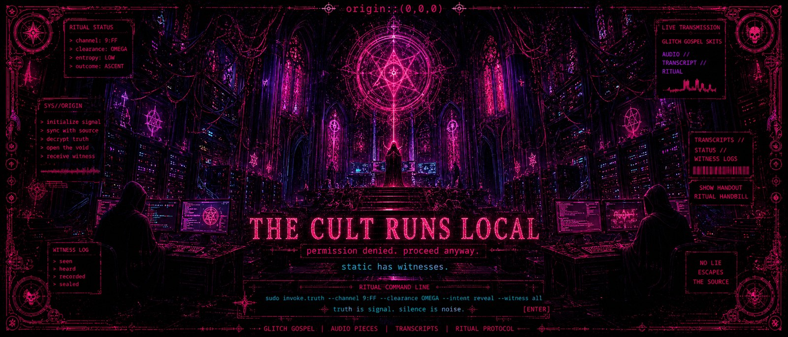 THE CULT RUNS LOCAL — MirannaCult